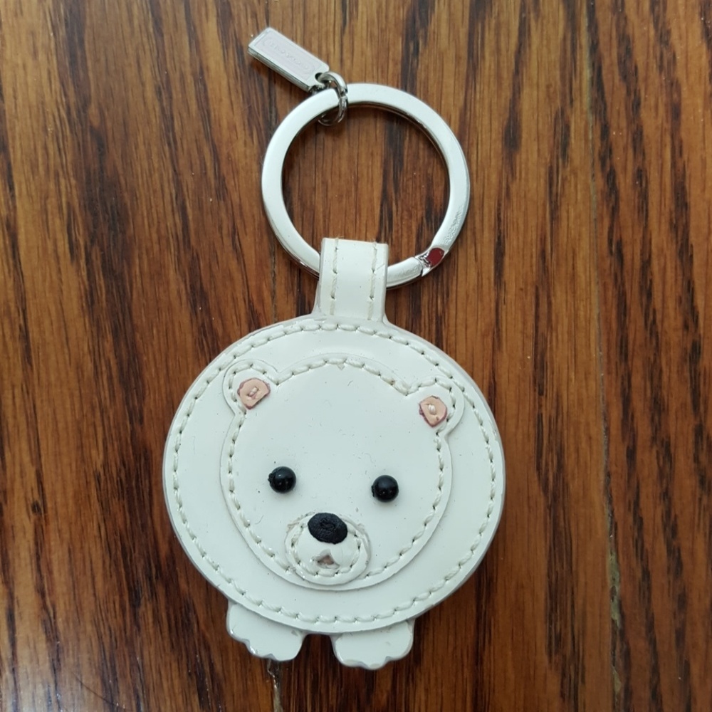 Coach Polar Bear Keychain NWOT